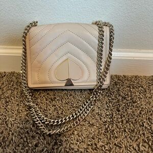 Kate Spade Cream Quilted Shoulder Bag